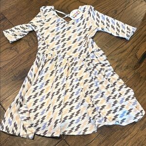 DotDotSmile lightning bolt print ballerina dress 5/6